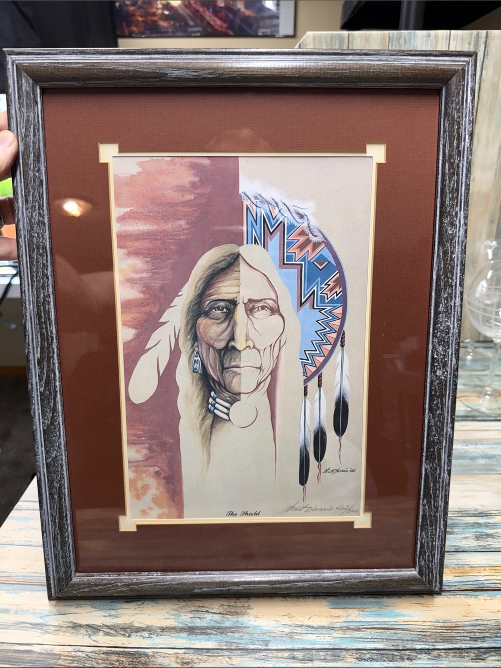 Walt Harris "The Shield" Signed & Numbered Limited Edition Native American Print